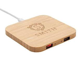Langaton latausalusta FSC®Bambu USB:lla Langaton latausalusta FSC®Bambu USB:lla