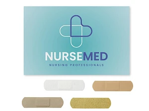 Laastarisetti kartonkipakkauksessa