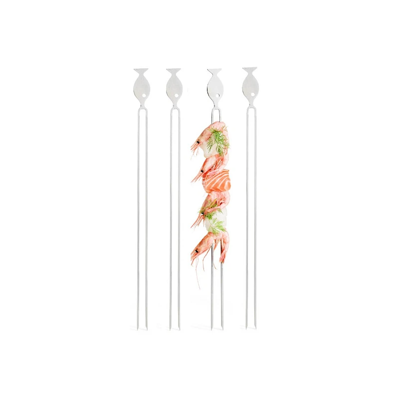 BBQ kalavarras, 4 kpl grillivarras lahjasetti