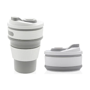 Kokoontaittuva silikonimuki Kahvimuki Matkamuki taittuva