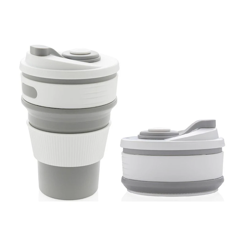 Kokoontaittuva silikonimuki Kahvimuki Matkamuki taittuva