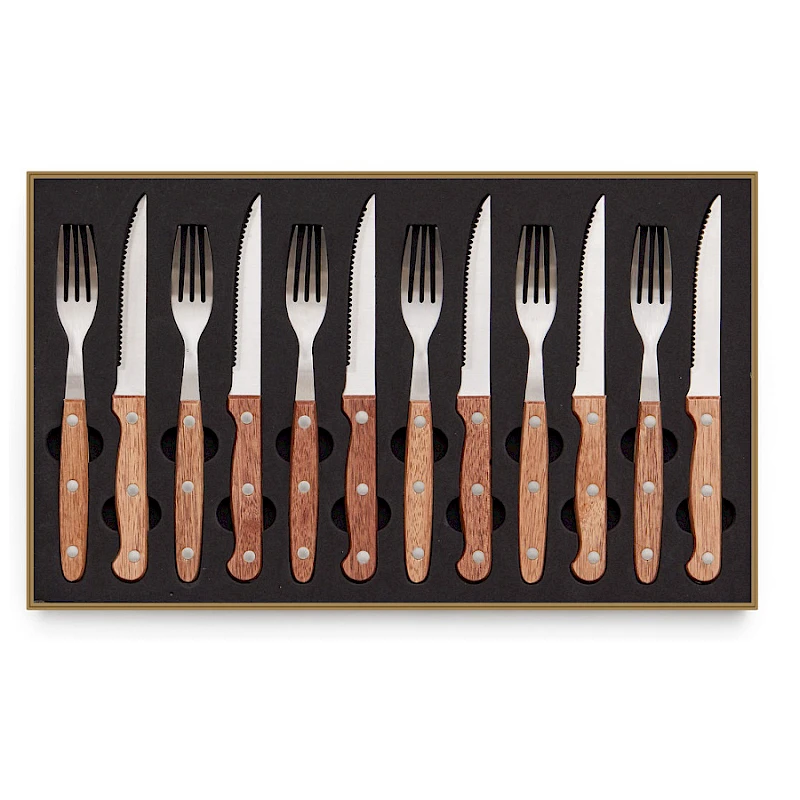 Pihviveitsi & -Haarukkasetti Bistro lahjalaatikko