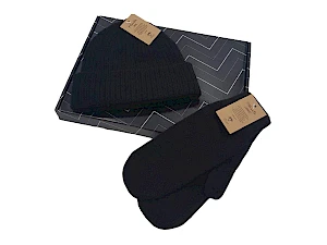 Merinovilla pipo- ja lapaset lahjasetti