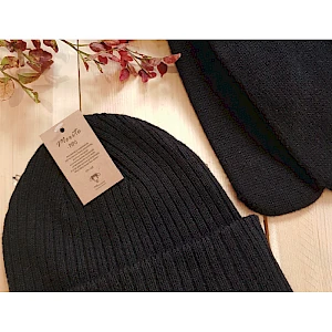 Merinovilla pipo- ja lapaset lahjasetti