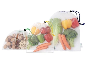 Kestohedelmäpussi setti 3 kpl