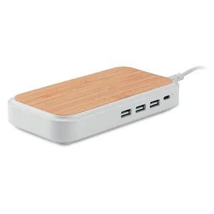 Bamboo langaton laturi 4 USB