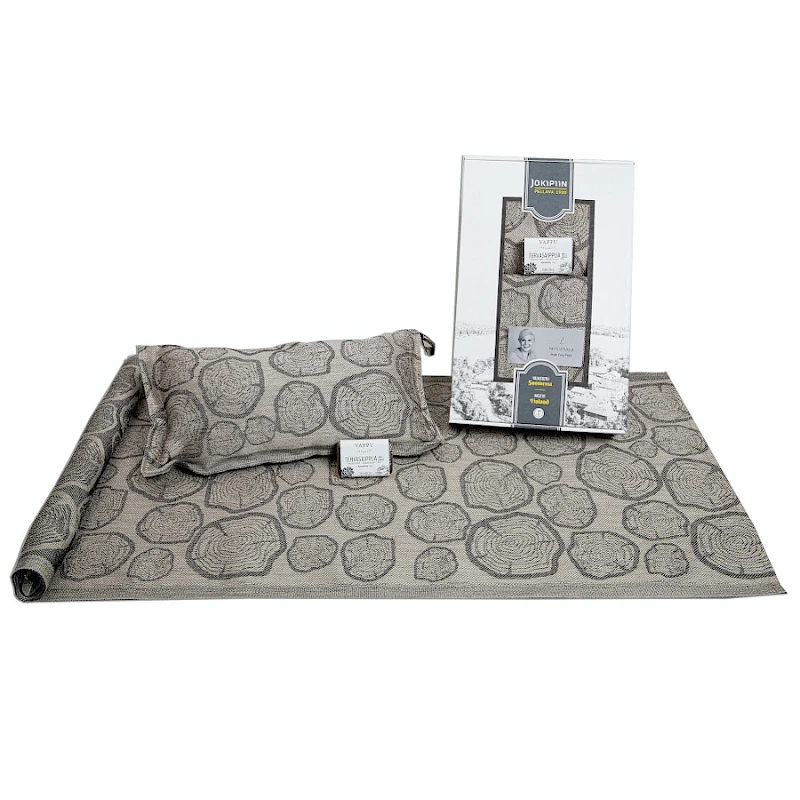 Mänty laudeliina, saunatyyny & tervasaippua lahjarasiassa