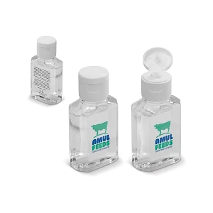 Käsidesi pullossa omalla logolla