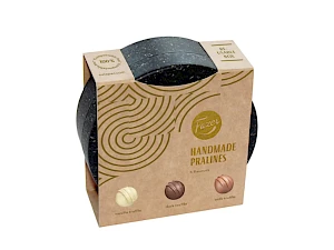 Käsintehdyt konvehdit sulapac-lahjarasiassa 90 g