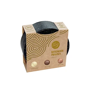 Käsintehdyt konvehdit sulapac-lahjarasiassa 90 g